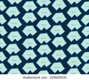 phantom blue neo mint light turquoise mouth mosaic pattern seamless light deep  line bold repeat trend trendy structure geometric dark