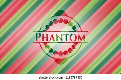 Phantom christmas badge background.