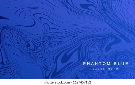 Phantom Deep Blue trendy colors lines background. 