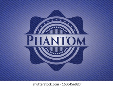 Phantom Emblem Jean Background Vector Illustration Stock Vector ...