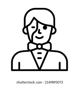 Phantom Icon. Line Art Style Design Isolated On White Background