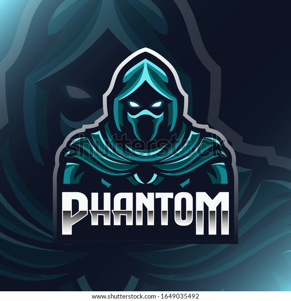 Phantom Logo Mascot Vector Illustration Stock Vector (Royalty Free ...