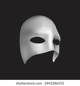 Phantom mask logo design vector and illustration inspiration. Carnival and helloween costume parade