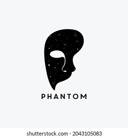 Phantom, mask, opera, theatre, theater, horror, mystery, logo icon illustration inspiration