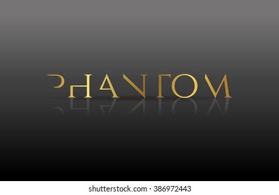 Phantom sample text. Vector illustration.