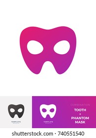 phantom tooth logo with combination description