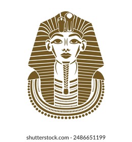 Pharaoh of Ancient Egypt Tutankhamun. Vector illustration.