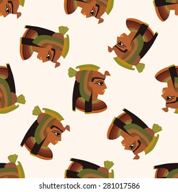 pharaoh , cartoon seamless pattern background