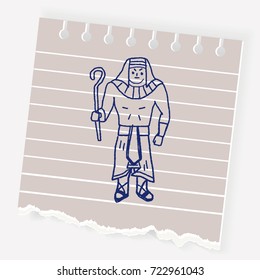 pharaoh doodle