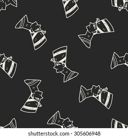 pharaoh doodle seamless pattern background