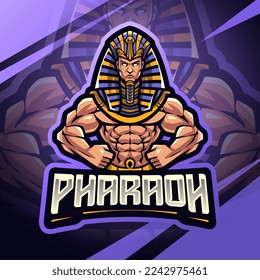 Pharaoh esport mascot logo design