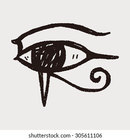 pharaoh eye doodle