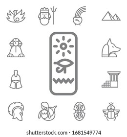 Pharaoh icon. Mythology icons universal set for web and mobile