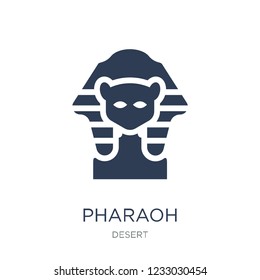 Pharaoh icon. Trendy flat vector Pharaoh icon on white background from Desert collection, vector illustration can be use for web and mobile, eps10