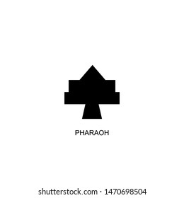 pharaoh icon vector black design