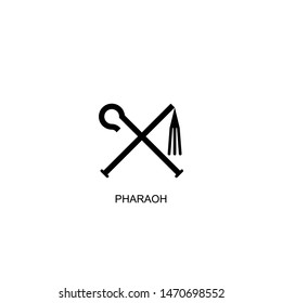 pharaoh icon vector black design