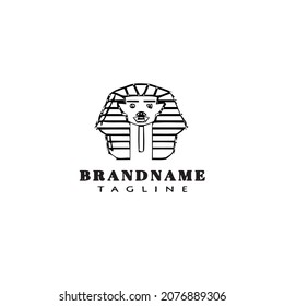 pharaoh logo cartoon icon design modern vector illustration