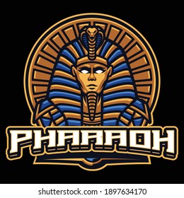 Pharaoh Mascot Logo Template For Esport And Sport Team