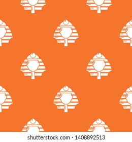 Pharaoh pattern vector orange for any web design best