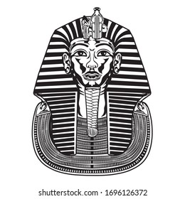 Pharaoh in Pop Art vector style design, good for tshirt design