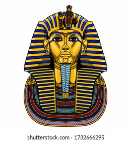Pharaoh in Pop Art vector style design, good for tshirt design