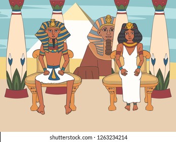 232 Pharaoh throne Stock Illustrations, Images & Vectors | Shutterstock