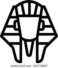 pharaoh Vector illustration on a transparent background. Premium quality symmbols. Thin line vector icons for concept and graphic design. 

