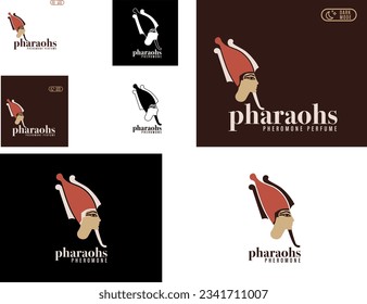 Pharaohs Pheromone Perfume logo design mockup