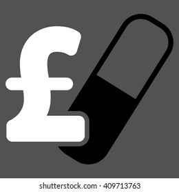 pharma Pound Business vector icon.