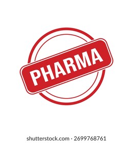 Vetor de selo de borracha farmacológica
