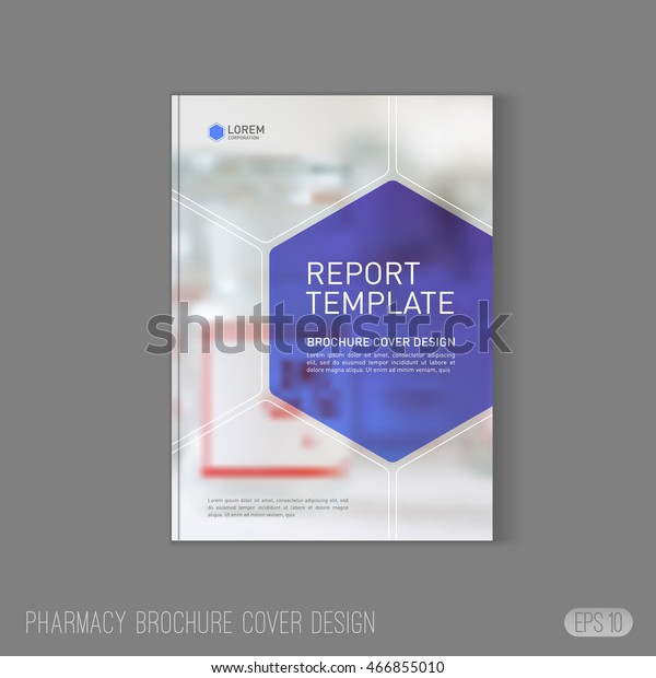 Darreichungsbroschuren Deckblatt Layout Flugplanlayout Vorlage Fur Medizinische Broschuren Stock Vektorgrafik Lizenzfrei
