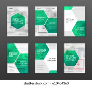 Pharmaceutical Brochure Cover Templates Set. Applicable For Catalog, Leaflet, Flyer Or Poster For Pharmacy Business.