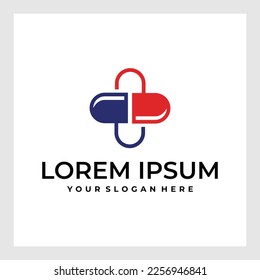 pharmaceutical capsule medicine logo vector,Drug Choice,drugstore,vector logo template