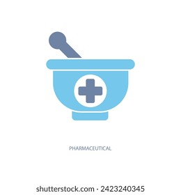 pharmaceutical concept line icon. Simple element illustration. pharmaceutical concept outline symbol design.