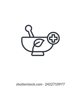 Pharmazeutisches Symbol. vector.Editable stroke.linear style sign for use web design,logo.Symbol illustration.