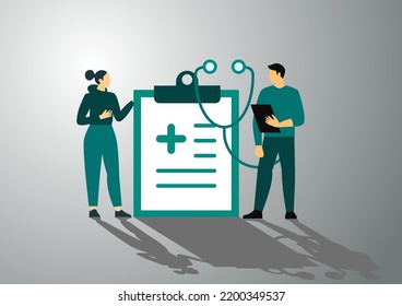 Pharmaceutical illustration. People buying pills, bottles, vitamins and other medicaments in online drugstore on smartphone. Pharmacy store and online medicine concept. Vector illustration.