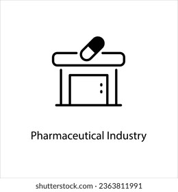 Icono de la Industria Farmacéutica para la colección de la industria