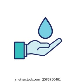 Pharmaceutical industry medical droplet icon illustration