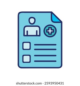 Pharmaceutical industry medical prescription icon illustration