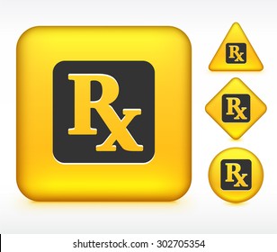 Pharmaceutical Sign on Yellow Multi Shape Buttons