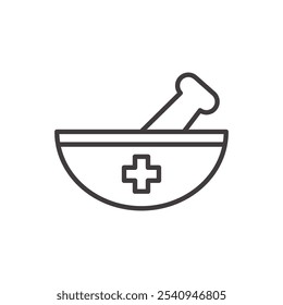 Pharmaceutical stroke icon in black
