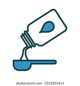 Icono de jarabe farmacéutico vector de diseño de moda