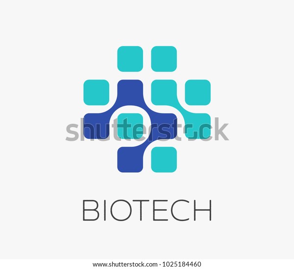 Logo Fur Pharmazie Biotechnologie Gesundheitswesen Und Stock Vektorgrafik Lizenzfrei