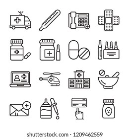 Pharmaceutical Vector Icons