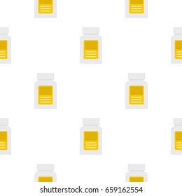 Pharmaceuticals bottle pattern seamless for any design vector illustration