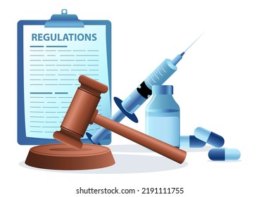 Pharmaceuticals Regulations Standardization Control Concept Vector ...