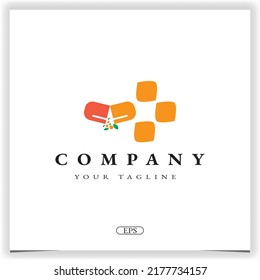 pharmachy logo premium elegant template vector eps 10