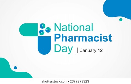 Pharmacist day is observed every year on January 12, The day focuses on the importance of pharmacists, and it honors how much they impact our health and well-being. Vector illustration