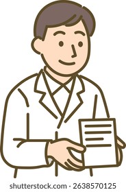 Pharmacist Explaining Medication Illustrator set
