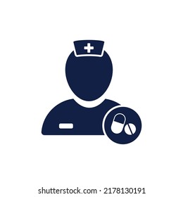 imagen vectorial de diseño de iconos de glifo farmacéutico